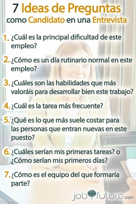 Preguntas para hacer como candidato en una entrevista de trabajo